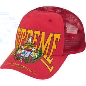 Supreme Crest Mesh Back 6-Panel Red