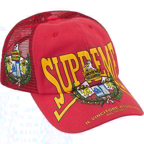 Supreme Crest Mesh Back 6-Panel - Red (front)