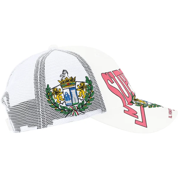 Supreme Crest Mesh Back 6-Panel - White (front)