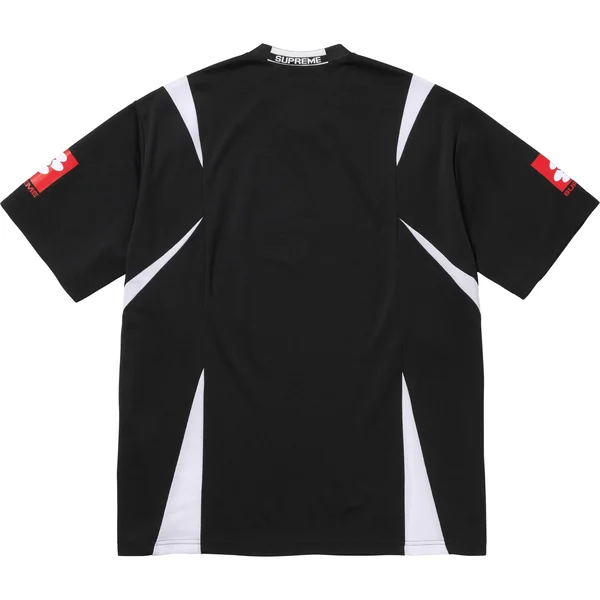 Supreme Crest Soccer Jersey - Black (front)