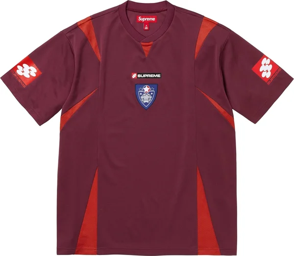 Supreme Crest Soccer Jersey - Maroon (front)