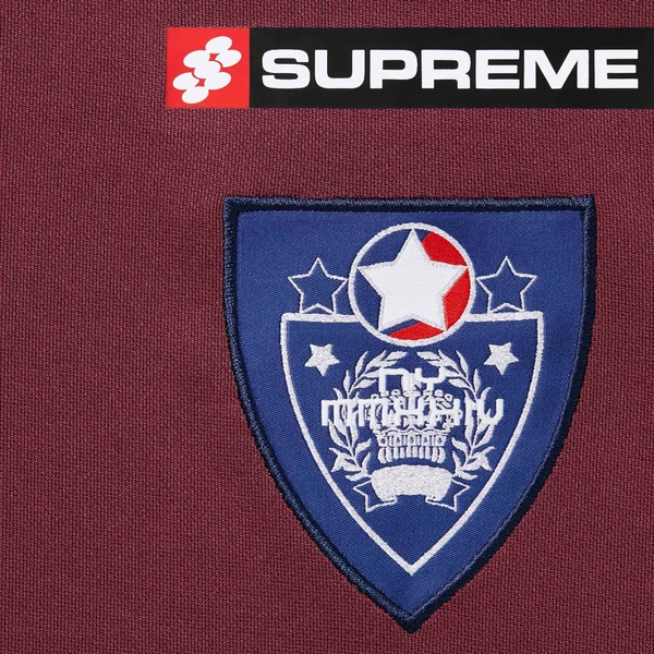 Supreme Crest Soccer Jersey - Maroon (front)