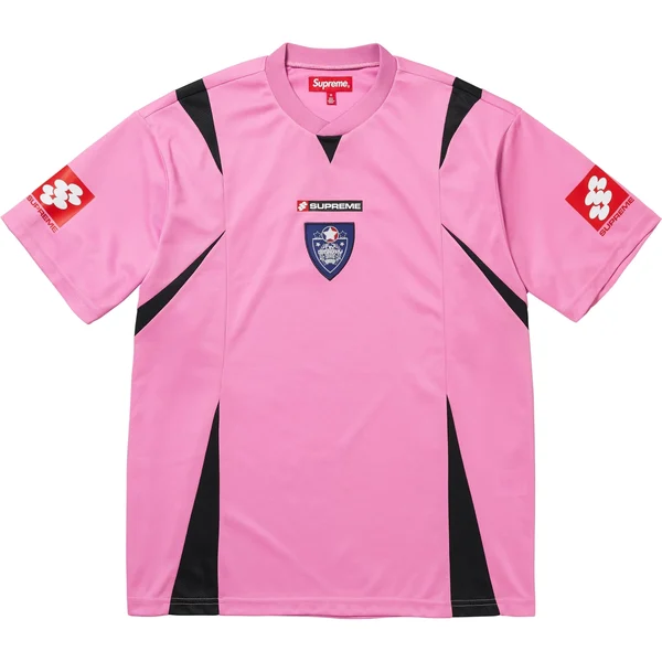 Supreme Crest Soccer Jersey - Pink (front)