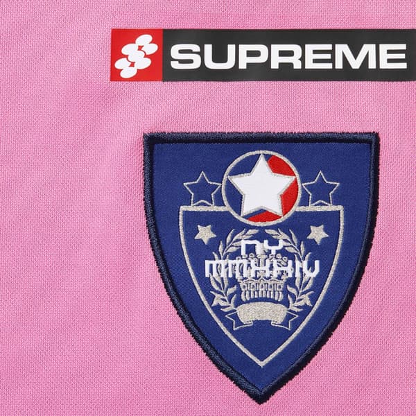 Supreme Crest Soccer Jersey - Pink (front)