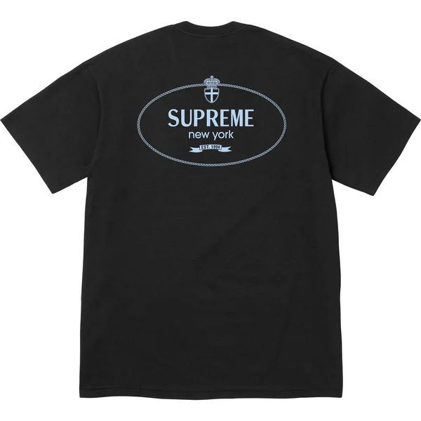 Supreme Crest Tee - Black (front)