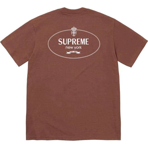 Supreme Crest Tee - Brown (front)