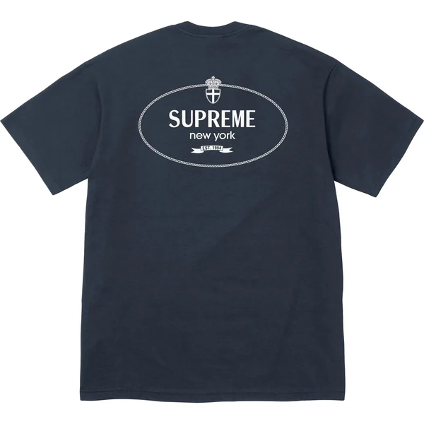 Supreme Crest Tee - Navy (front)