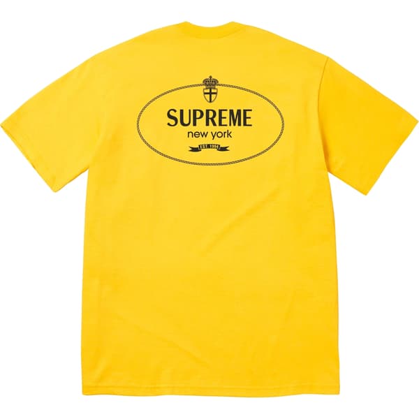 Supreme Crest Tee - Yellow (front)