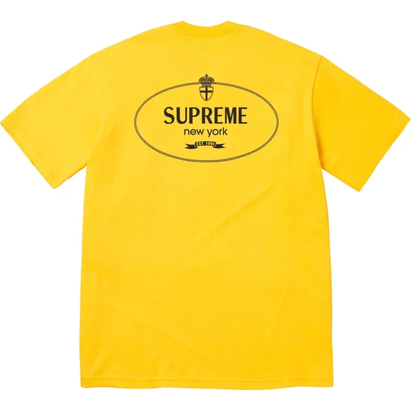 Supreme Crest Tee - Yellow (front)