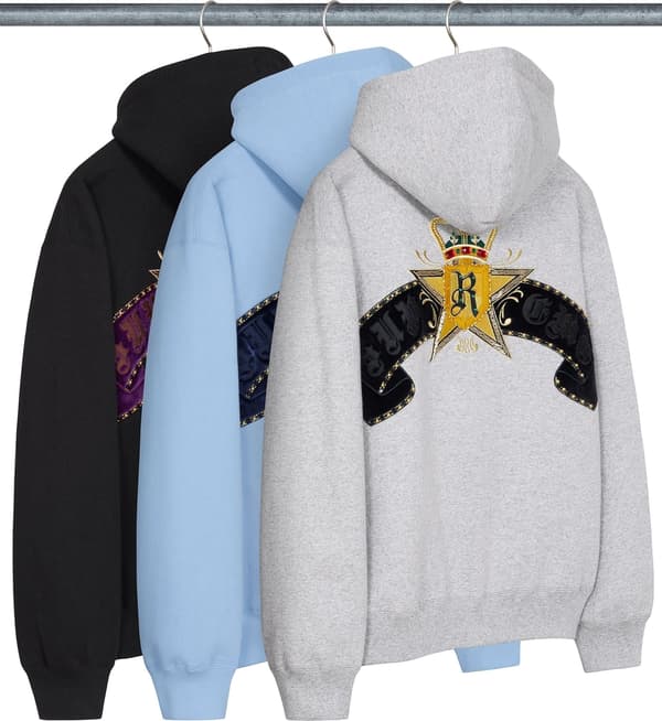 Supreme Crest Zip Up Hooded Sweatshirt - Product Image