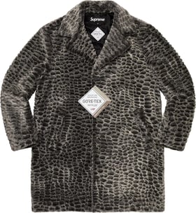 Supreme Croc Faux Fur Overcoat