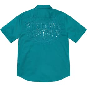 Supreme Croc Patch S/S Work Shirt Teal