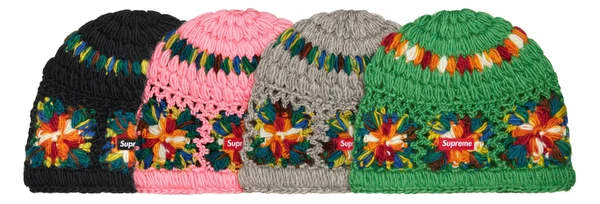 Supreme Crochet Beanie - Product Image