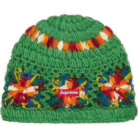 Supreme Crochet Beanie Green