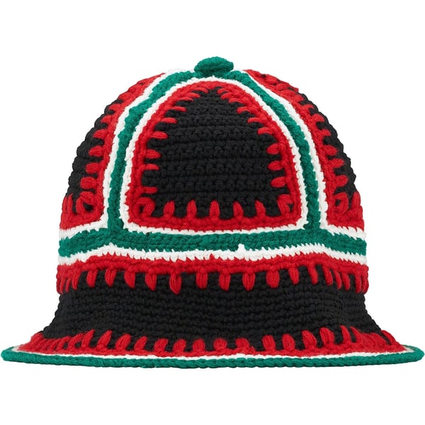 Supreme Crochet Edge Bell Hat - Black (front)