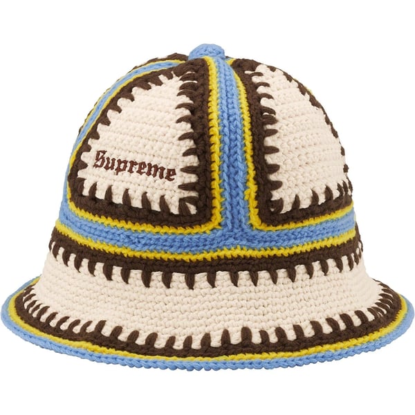 Supreme Crochet Edge Bell Hat - Natural (front)