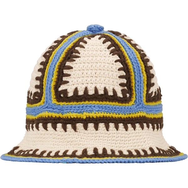 Supreme Crochet Edge Bell Hat - Natural (front)