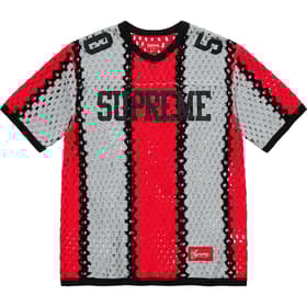 Supreme Crochet Football Jersey Black