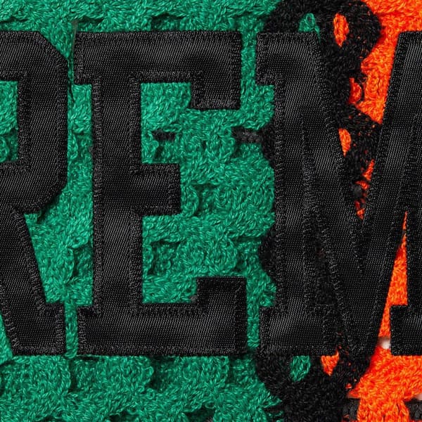 Supreme Crochet Football Jersey - Orange (front)