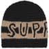 Supreme Crochet Logo Beanie - Black (front)