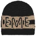 Supreme Crochet Logo Beanie - Black (front)