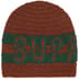 Supreme Crochet Logo Beanie - Brown (front)