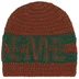 Supreme Crochet Logo Beanie - Brown (front)