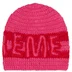 Supreme Crochet Logo Beanie - Pink (front)