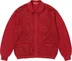 Supreme Crochet Zip Up Cardigan - Dark Red (front)