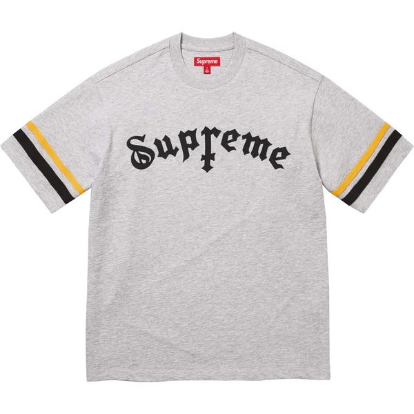 Supreme Cross S/S Top - Heather Grey (front)