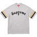 Supreme Cross S/S Top - Heather Grey (front)