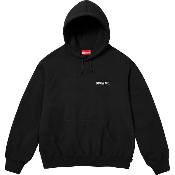 Supreme Crown Hooded Sweatshirt - Black (front)