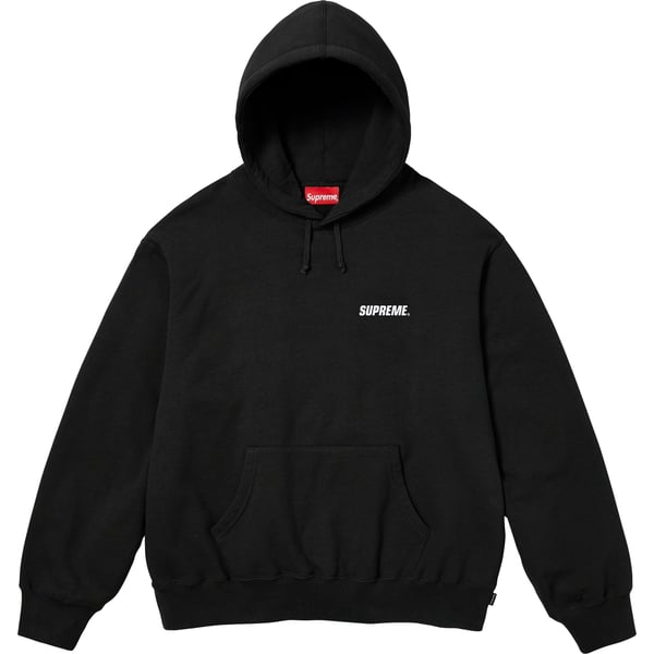 Supreme Crown Hooded Sweatshirt - Black (front)