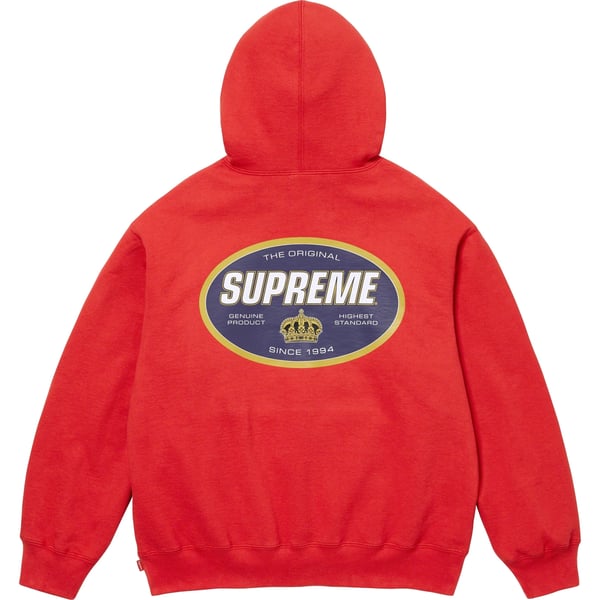 Supreme Crown Hooded Sweatshirt - Burnt Red (front)