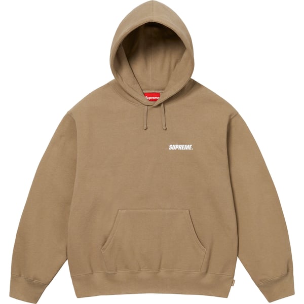 Supreme Crown Hooded Sweatshirt - Dark Sand (front)