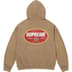 Supreme Crown Hooded Sweatshirt - Dark Sand (front)