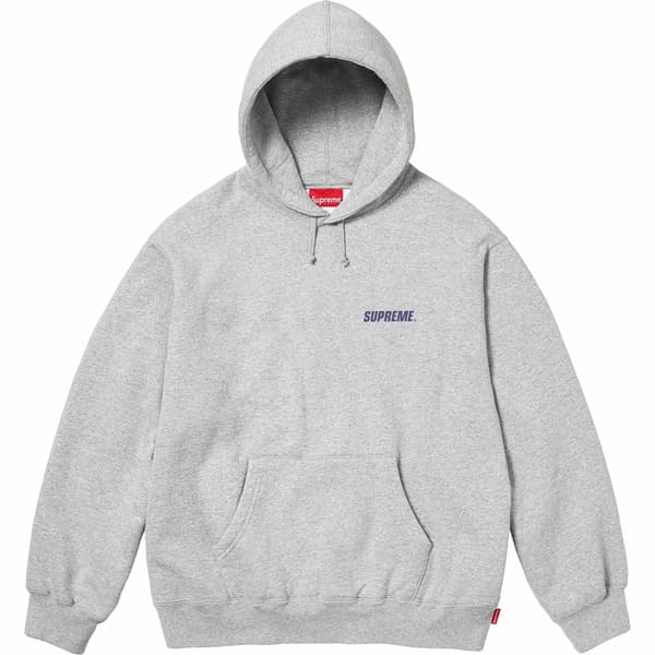 Supreme Crown Hooded Sweatshirt - Heather Grey (front)
