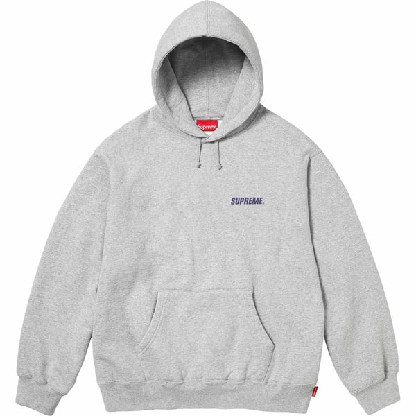 Supreme Crown Hooded Sweatshirt - Heather Grey (front)
