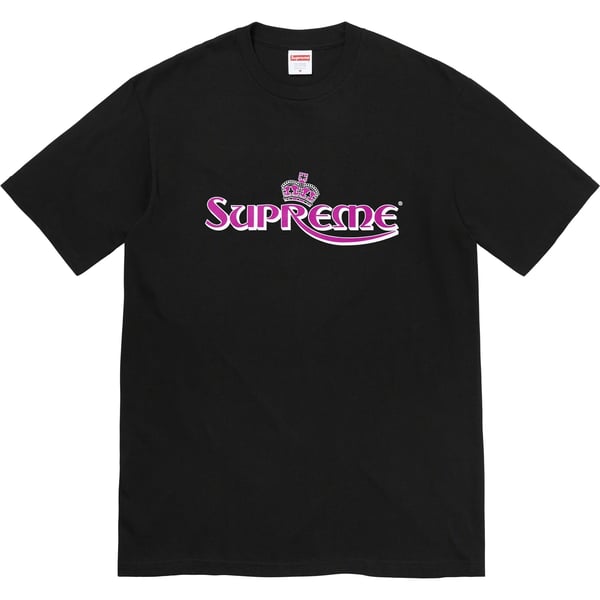 Supreme Crown Tee - Black (front)