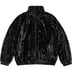 Supreme Crushed Velvet Track Jacket - Black (front)
