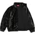 Supreme Crushed Velvet Track Jacket - Black (front)