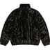 Supreme Crushed Velvet Track Jacket - Black (front)