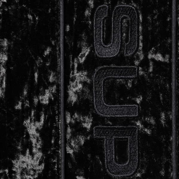 Supreme Crushed Velvet Track Jacket - Black (front)