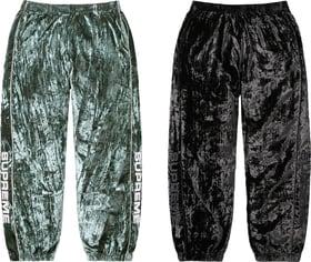 Supreme Crushed Velvet Track Pant