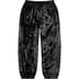 Supreme Crushed Velvet Track Pant - Black (front)