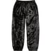 Supreme Crushed Velvet Track Pant - Black (front)