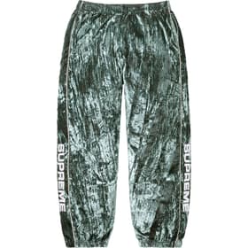 Supreme Crushed Velvet Track Pant Olive