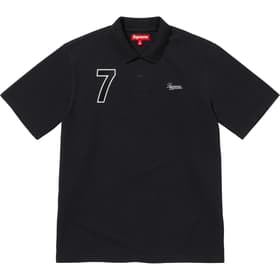 Supreme Cursive Polo Black