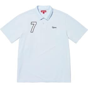 Supreme Cursive Polo Light Blue