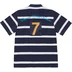 Supreme Cursive Polo - Navy Stripe (front)